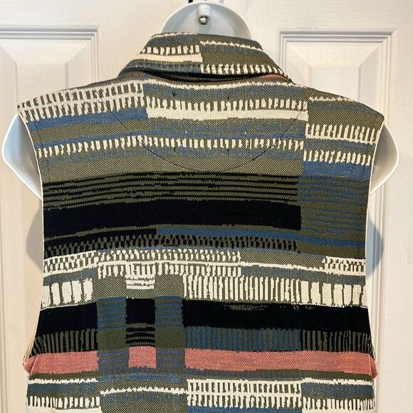Aldo Martins Gap Printed Double Breasted Vest Size M - Picture 8 of 13